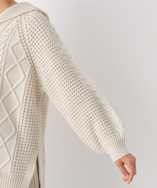 LEPSIM（レプシィム）の「マタニティ／５ゲージケーブルプルオーバー　164202（ニット/セーター・レディース・キャメル/グリーン/アイボリー/レッド・FREE）」の18枚目の写真