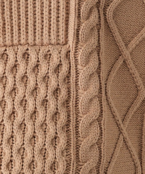 LEPSIM（レプシィム）の「マタニティ／５ゲージケーブルプルオーバー　164202（ニット/セーター・レディース・キャメル/グリーン/アイボリー/レッド・FREE）」の21枚目の写真