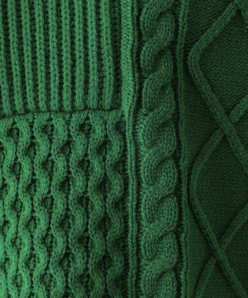 LEPSIM（レプシィム）の「マタニティ／５ゲージケーブルプルオーバー　164202（ニット/セーター・レディース・キャメル/グリーン/アイボリー/レッド・FREE）」の22枚目の写真