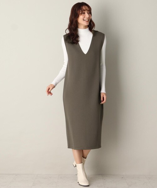 セール 今年のイチオシ ストレッチアリ 体のラインを拾いにくい バックスリット ダンボールジャンスカ ワンピース Its Demo イッツデモ のファッション通販 Zozotown