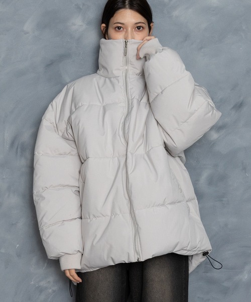 Starting Over（スターティングオーバー）の「ボリュームハイネック中綿ショートファイバーダウンジャケット（ダウンジャケット/コート・メンズ・グリーン/ブラック/ベージュ・M/L/XL）」の21枚目の写真