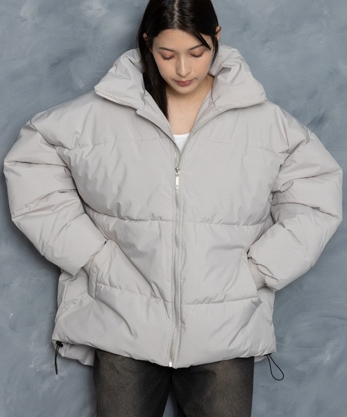 Starting Over（スターティングオーバー）の「ボリュームハイネック中綿ショートファイバーダウンジャケット（ダウンジャケット/コート・メンズ・グリーン/ブラック/ベージュ・M/L/XL）」の20枚目の写真