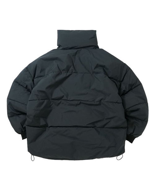 セール】ボリュームハイネック中綿ショートファイバーダウンジャケット