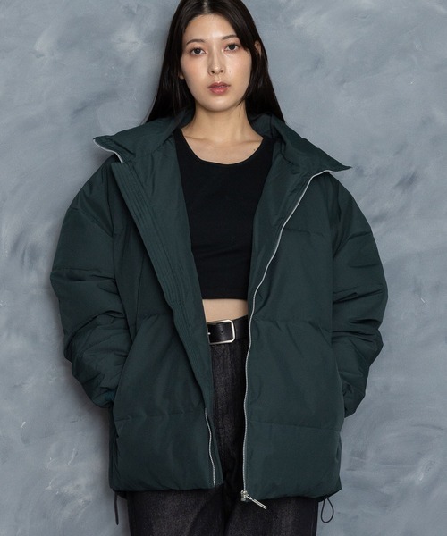 Starting Over（スターティングオーバー）の「ボリュームハイネック中綿ショートファイバーダウンジャケット（ダウンジャケット/コート・メンズ・グリーン/ブラック/ベージュ・M/L/XL）」の4枚目の写真