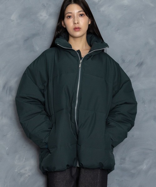 Starting Over（スターティングオーバー）の「ボリュームハイネック中綿ショートファイバーダウンジャケット（ダウンジャケット/コート・メンズ・グリーン/ブラック/ベージュ・M/L/XL）」の7枚目の写真