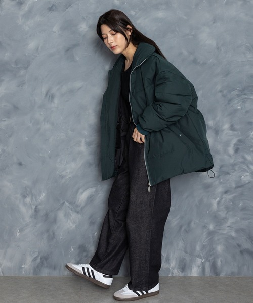 Starting Over（スターティングオーバー）の「ボリュームハイネック中綿ショートファイバーダウンジャケット（ダウンジャケット/コート・メンズ・グリーン/ブラック/ベージュ・M/L/XL）」の10枚目の写真