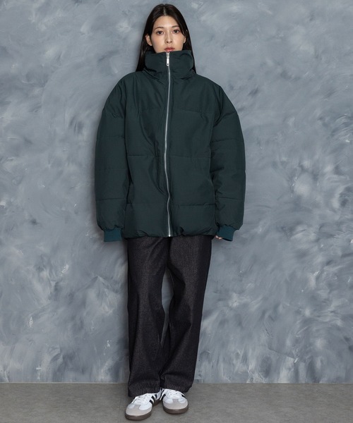 Starting Over（スターティングオーバー）の「ボリュームハイネック中綿ショートファイバーダウンジャケット（ダウンジャケット/コート・メンズ・グリーン/ブラック/ベージュ・M/L/XL）」の11枚目の写真