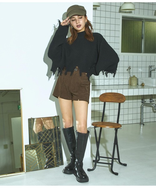 ANAP(アナップ)の「コーデュロイショートパンツ(その他パンツ・レディース・ブラウン/ブラック/アイボリー・S/M)」の11枚目の写真