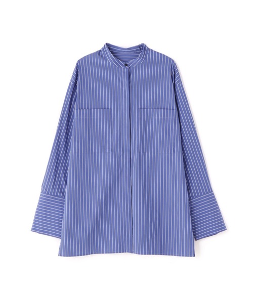 N.（N. Natural Beauty Basic）（エヌエヌナチュラルビューティーベーシック）の「◆ダブルポケットワイドカフスシャツ（シャツ/ブラウス・レディース・オフホワイト/ライトグリーン/ストライプ・MEDIUM）」の18枚目の写真