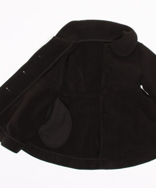 BeBe(ベベ)の「BeBe/フリースボンディング丸襟コート(100~150cm)(その他アウター・キッズ・ブラック/ブルー・100/120/140/130/150/110)」の10枚目の写真