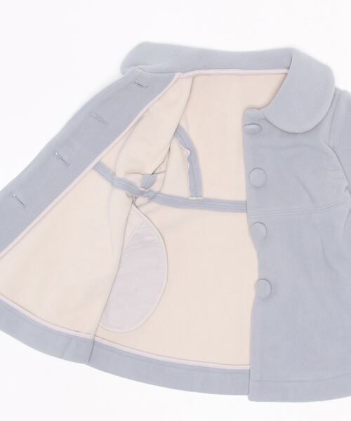 BeBe(ベベ)の「BeBe/フリースボンディング丸襟コート(100~150cm)(その他アウター・キッズ・ブラック/ブルー・100/120/140/130/150/110)」の5枚目の写真