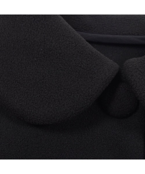 BeBe(ベベ)の「BeBe/フリースボンディング丸襟コート(100~150cm)(その他アウター・キッズ・ブラック/ブルー・100/120/140/130/150/110)」の3枚目の写真