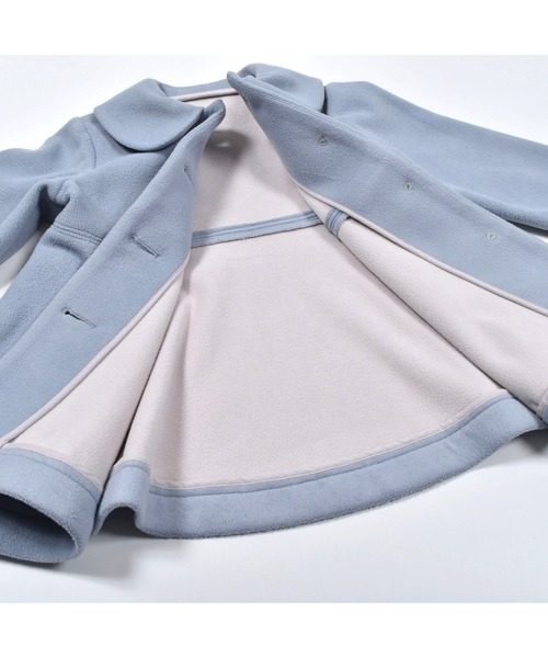 BeBe(ベベ)の「BeBe/フリースボンディング丸襟コート(100~150cm)(その他アウター・キッズ・ブラック/ブルー・100/120/140/130/150/110)」の18枚目の写真