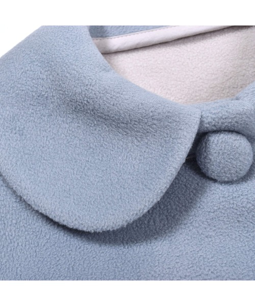 BeBe(ベベ)の「BeBe/フリースボンディング丸襟コート(100~150cm)(その他アウター・キッズ・ブラック/ブルー・100/120/140/130/150/110)」の4枚目の写真