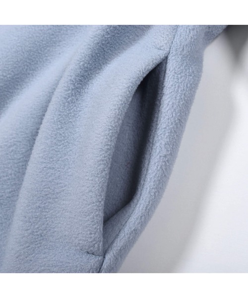 BeBe(ベベ)の「BeBe/フリースボンディング丸襟コート(100~150cm)(その他アウター・キッズ・ブラック/ブルー・100/120/140/130/150/110)」の7枚目の写真