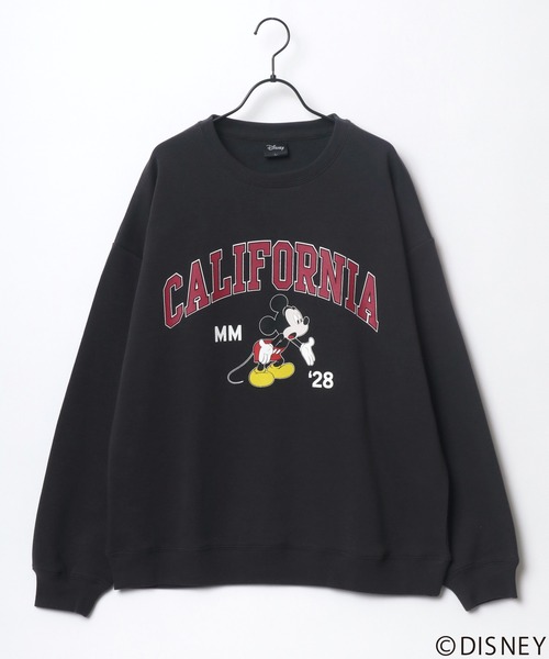 ☆Disneyland限定☆男女兼用 ミッキー ロゴトレーナー 黒 FREAK'S STORE トレーナー スウェット 限定展開 DISNEY