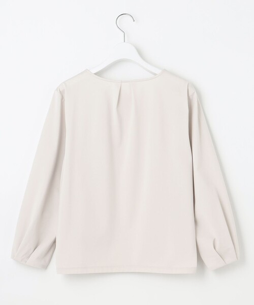 J.PRESS(ジェイプレス)の「ベーシックジャージー タックネック カットソー(Tシャツ/カットソー・レディース・ホワイト系/ライトグレー系・LARGE/MEDIUM)」の9枚目の写真