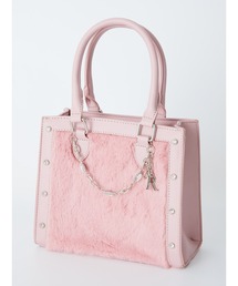 Ank Rouge（アンクルージュ）の「ビジューファー合皮BAG（ハンドバッグ・レディース）」