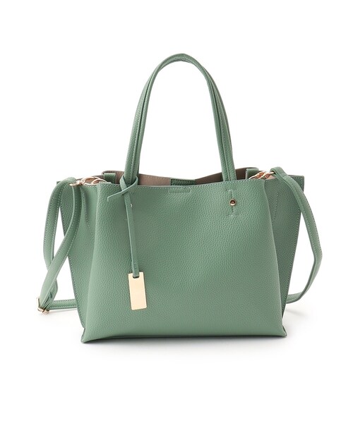 SHOO・LA・RUE（シューラルー）の「◆【軽量】前後ポケット2WAYトートバッグ（トートバッグ・レディース・イエロー/グリーン/グレー/ブラック・00）」の3枚目の写真