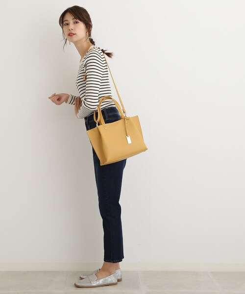 SHOO・LA・RUE（シューラルー）の「◆【軽量】前後ポケット2WAYトートバッグ（トートバッグ・レディース・イエロー/グリーン/グレー/ブラック・00）」の8枚目の写真