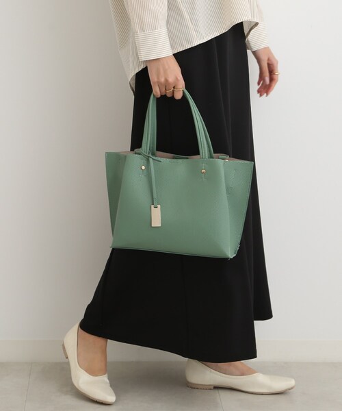 SHOO・LA・RUE（シューラルー）の「◆【軽量】前後ポケット2WAYトートバッグ（トートバッグ・レディース・イエロー/グリーン/グレー/ブラック・00）」の7枚目の写真