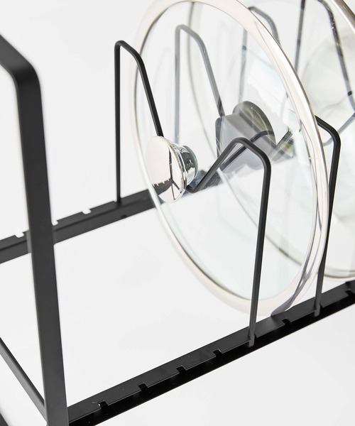 tower（タワー） シンク下高さ調整鍋蓋＆フライパン収納ラック ２段（キッチン収納）｜tower（タワー）