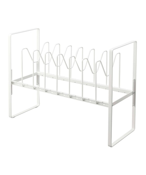 tower（タワー） シンク下高さ調整鍋蓋＆フライパン収納ラック ２段（キッチン収納）｜tower（タワー）