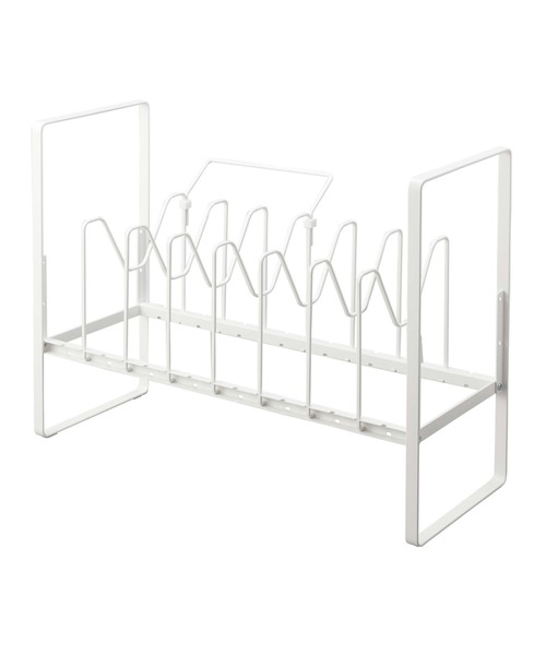 tower（タワー） シンク下高さ調整鍋蓋＆フライパン収納ラック ２段（キッチン収納）｜tower（タワー）