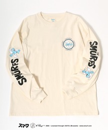 Salong hameu（サロン ハミュー）の「SMURFS（スマーフ）キャラクター袖プリントロンT（Tシャツ/カットソー）」