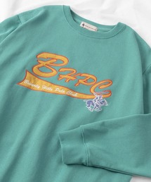 BEVERLY HILLS POLO CLUB（ビバリーヒルズポロクラブ）の「【BEVERLY HILLS POLO CLUB/ビバリーヒルズポロクラブ】 ブランドネーム アップリケ刺繍 プルオーバー スウェット/ブランドロゴ刺繍 トレーナー/ビッグシルエット/裏毛（スウェット・メンズ）」