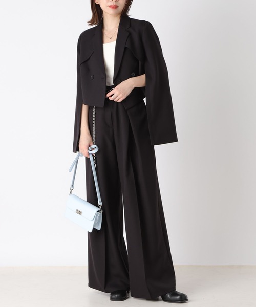 Heather（ヘザー）の「High Waist Tuck Pants 174727（スラックス