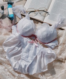 northerly | プリンセスチュールストラップフリル　ブラジャー＆ショーツセット(ブラ&ショーツ)