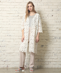 mystic | 【Omekashi】レースロングカーデ(カーディガン/ボレロ)