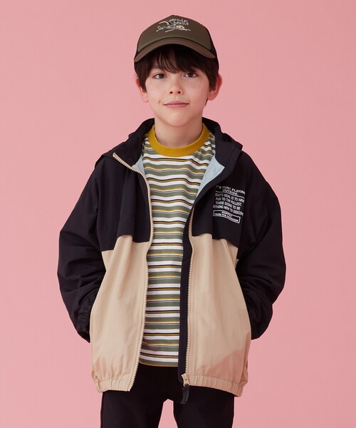 SHOO・LA・RUE（シューラルー）の「◆【撥水/110-140cm】アソートブルゾン（ブルゾン・キッズ・ブラック系4/黄緑系/ライトパープル・11/12/13/14）」の4枚目の写真