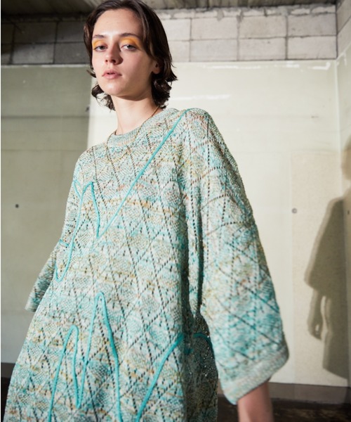 TAUPE（トープ）の「TAUPE/トープ/Melange Yarn H/S Crew Knit（ニット/セーター・メンズ・ブラック/グリーン・1/2/3）」の21枚目の写真