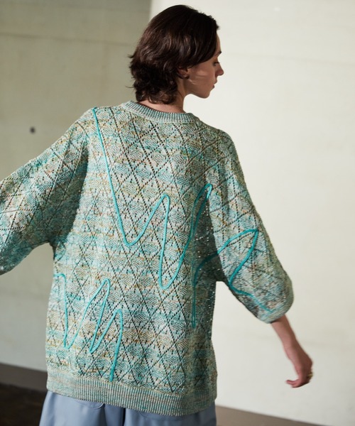 TAUPE（トープ）の「TAUPE/トープ/Melange Yarn H/S Crew Knit（ニット/セーター・メンズ・ブラック/グリーン・1/2/3）」の19枚目の写真