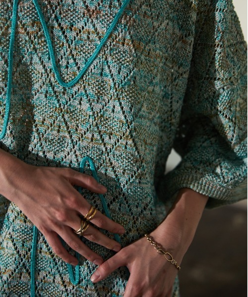 TAUPE（トープ）の「TAUPE/トープ/Melange Yarn H/S Crew Knit（ニット