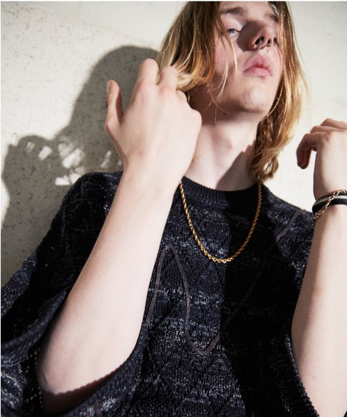 TAUPE（トープ）の「TAUPE/トープ/Melange Yarn H/S Crew Knit（ニット