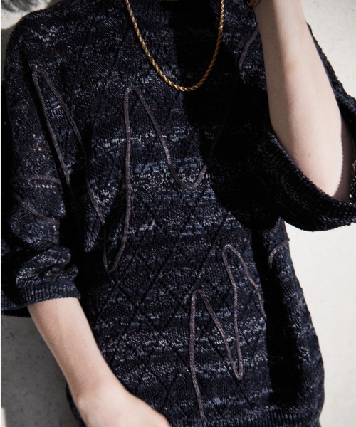 TAUPE（トープ）の「TAUPE/トープ/Melange Yarn H/S Crew Knit