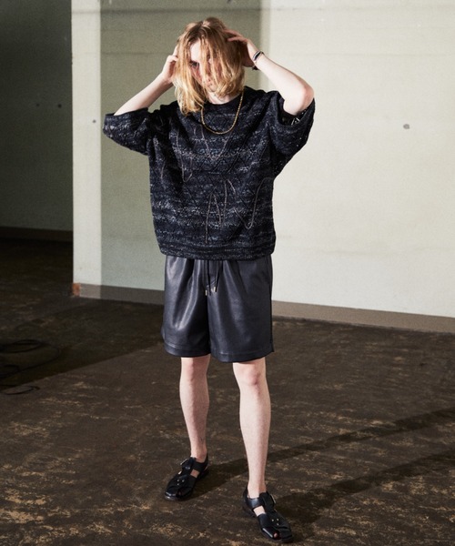 TAUPE（トープ）の「TAUPE/トープ/Melange Yarn H/S Crew Knit（ニット/セーター・メンズ・ブラック/グリーン・1/2/3）」の13枚目の写真