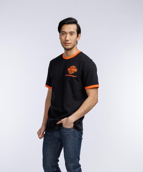 Harley-Davidson(ハーレーダビッドソン)の「120周年記念 リンガーTシャツ ブラック(Tシャツ/カットソー・メンズ・ブラック・LARGE/SMALL/MEDIUM/X-LARGE)」の9枚目の写真