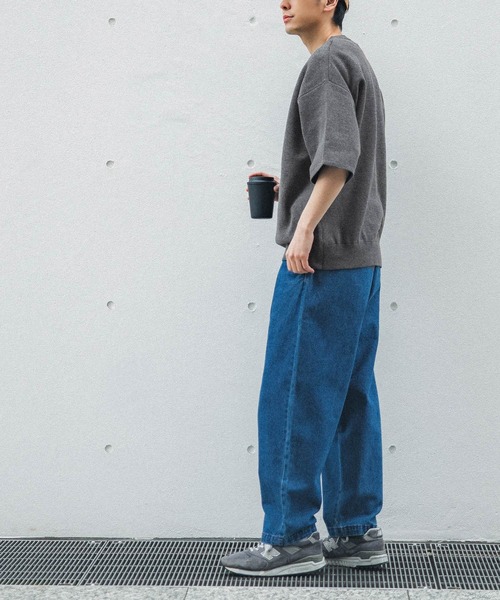 coca(coca)(コカ)の「メンズ スウェットライクニットプリントトップス(ニット/セーター・メンズ・チャコール/アイボリー/グレー/ネイビー・M/L)」の12枚目の写真