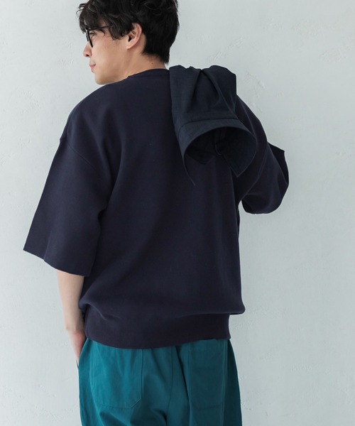 coca(coca)(コカ)の「メンズ スウェットライクニットプリントトップス(ニット/セーター・メンズ・チャコール/アイボリー/グレー/ネイビー・M/L)」の10枚目の写真
