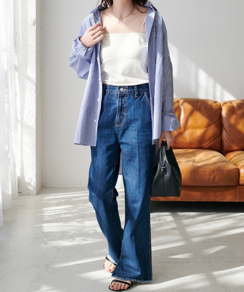 d.i.a. スタッズ付き青キャミソール タンクトップ・キャミソール