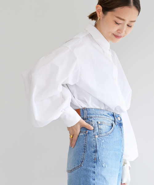 セール】*Volume Sleeve シャツ（シャツ/ブラウス）｜Deuxieme