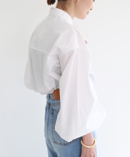 セール】*Volume Sleeve シャツ（シャツ/ブラウス）｜Deuxieme