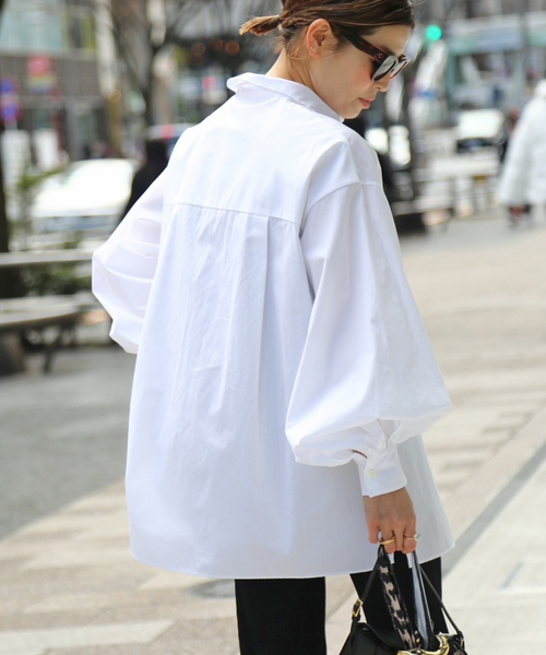 美品◎Deuxieme Classe Volume Sleeve シャツ セール】*Volume Sleeve シャツ（シャツ/ブラウス）｜Deuxieme