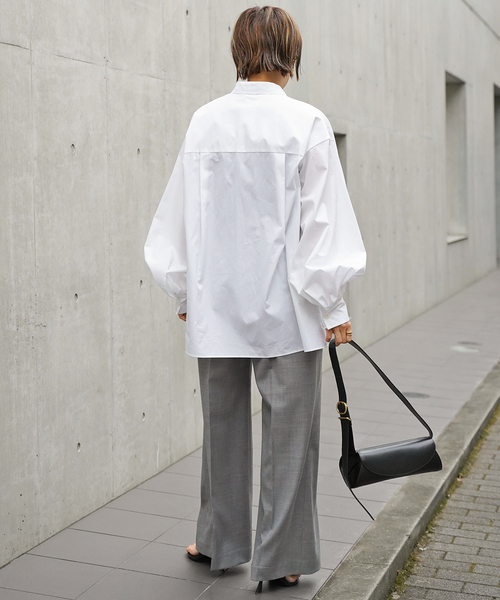 セール】*Volume Sleeve シャツ（シャツ/ブラウス）｜Deuxieme