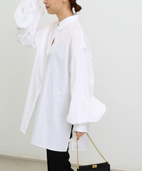 セール】*Volume Sleeve シャツ（シャツ/ブラウス）｜Deuxieme
