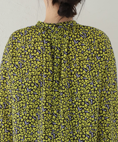 journal standard L'essage（ジャーナルスタンダードレサージュ）の「FLOWERプリントワンピース（ワンピース・レディース・ブルー/ライトイエロー・FREE）」の10枚目の写真
